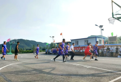 新时代文明实践活动丨青河镇：举办镇村篮球友谊赛